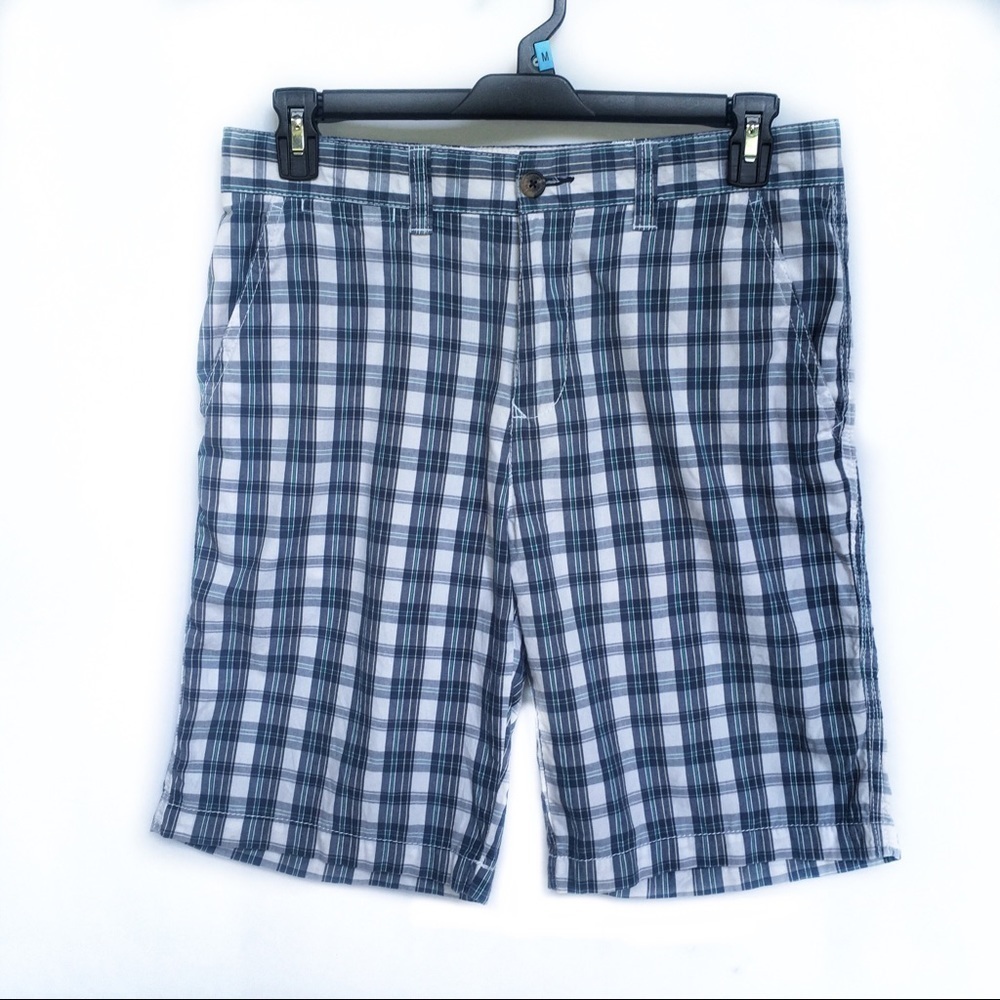 Tommy Hilfiger Men’s Madrid Shorts Plaid Blue Size 32